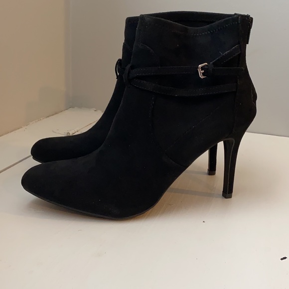⭐️BRAND NEW black suede heeled boots - Picture 2 of 4